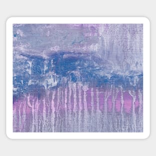 Blue Purple Indigo Abstract Art Sticker